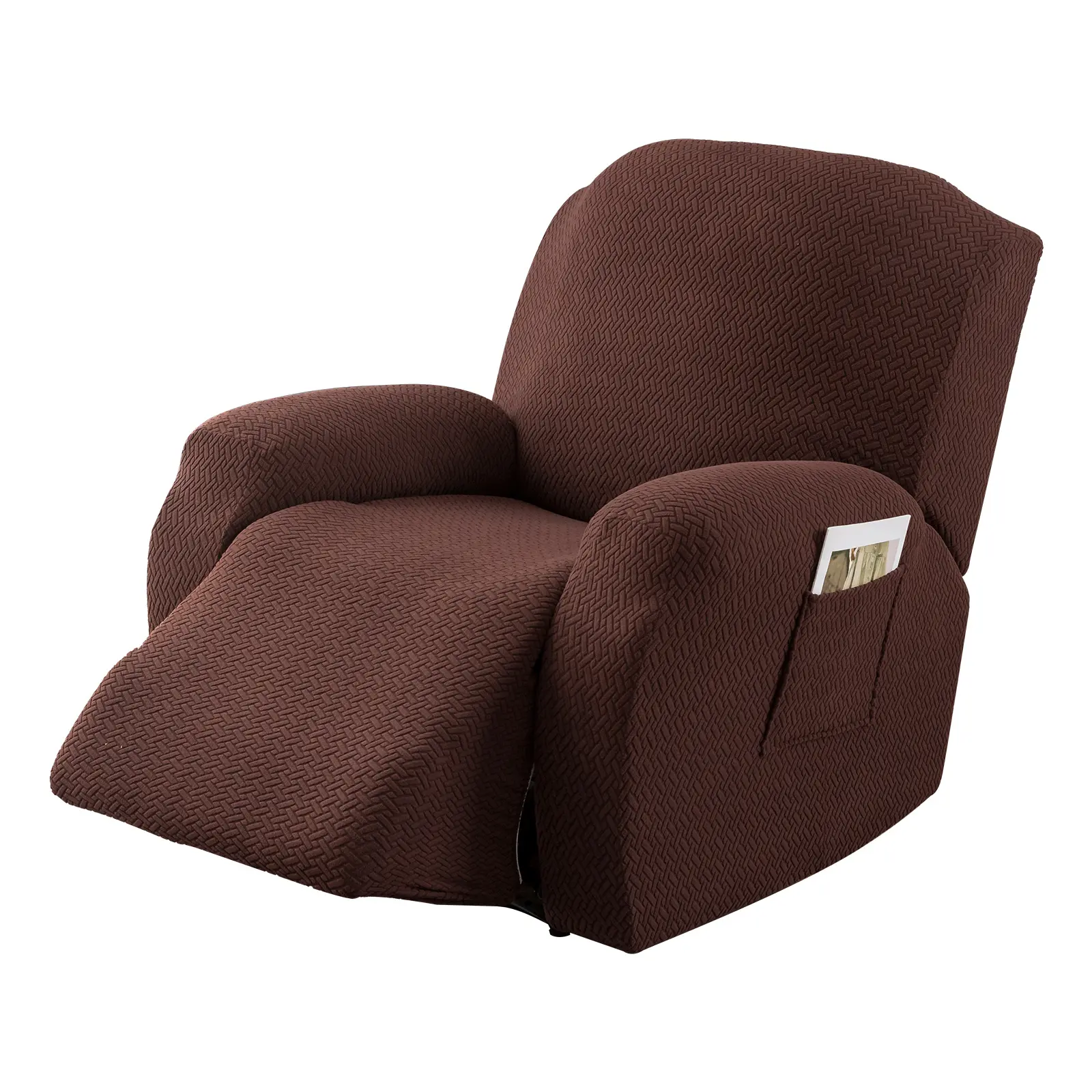 Stretch Recliner Chair Cover, Form Fitted Non-Slip Slipcover, Elastic Reclining Sofa Couch Covers, Washable Furniture Protector