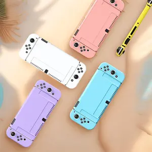 TPU Game Console Protective Case, Anti-drop & Dirt-resistant Game Console Protector Cover, Console Accessories Compatible with Nintendo Switch OLED