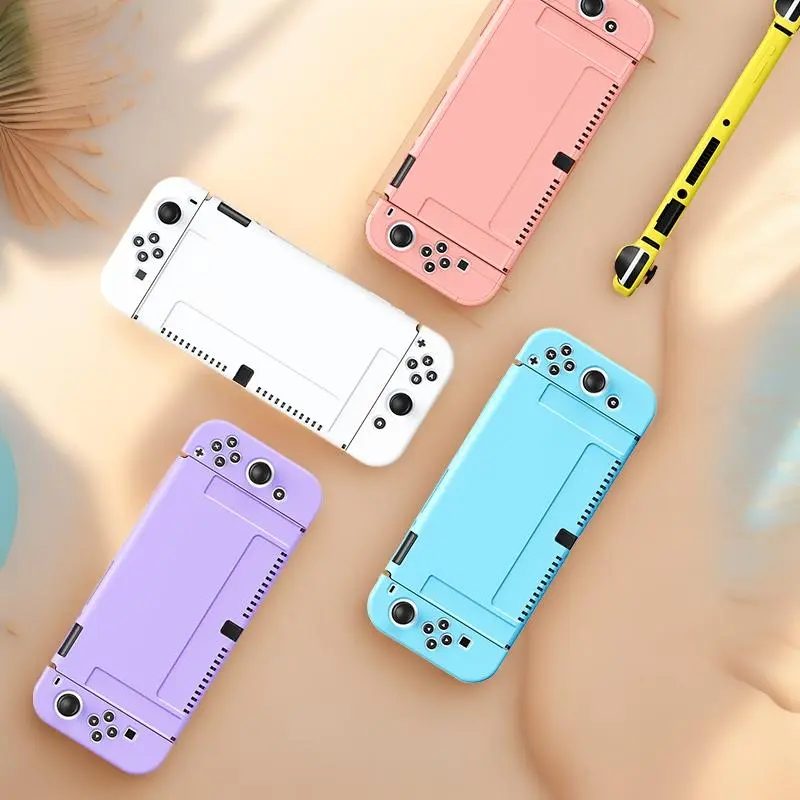 TPU Game Console Protective Case, Anti-drop & Dirt-resistant Game Console Protector Cover, Console Accessories Compatible with Nintendo Switch OLED