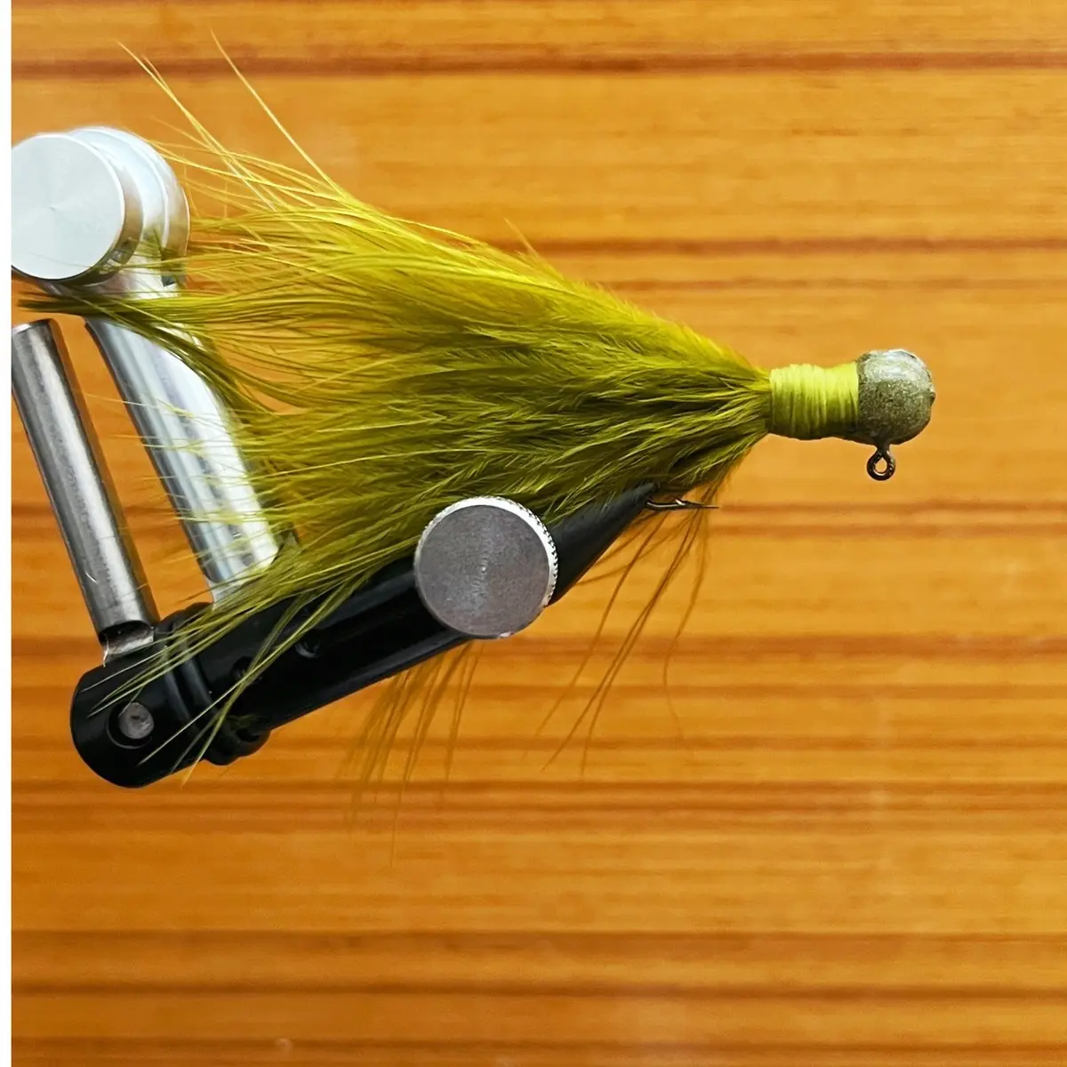 “Greenie” Marabou Jig. 3pack