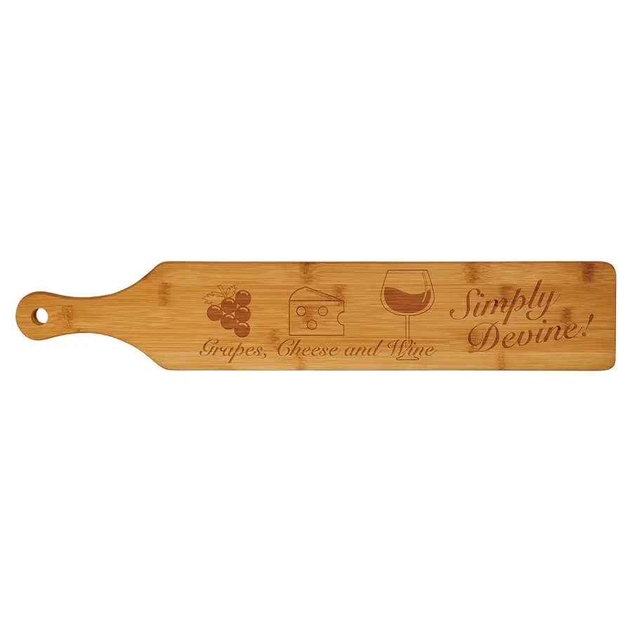Customized Genuine Wood Bamboo Paddle 4"x22"