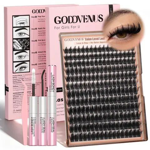 Goddvenus Spiky Slay Manga Lash Clusters With Spikes Pre-Spikes Wispy Cluster Eyelash Extensions Full-volume Anime Eyelashes Clusters Reusable Faux Mink Fairy Individual Lash Extension D Curve 12-18mm 204 Pieces - Cosmetic, Makeup