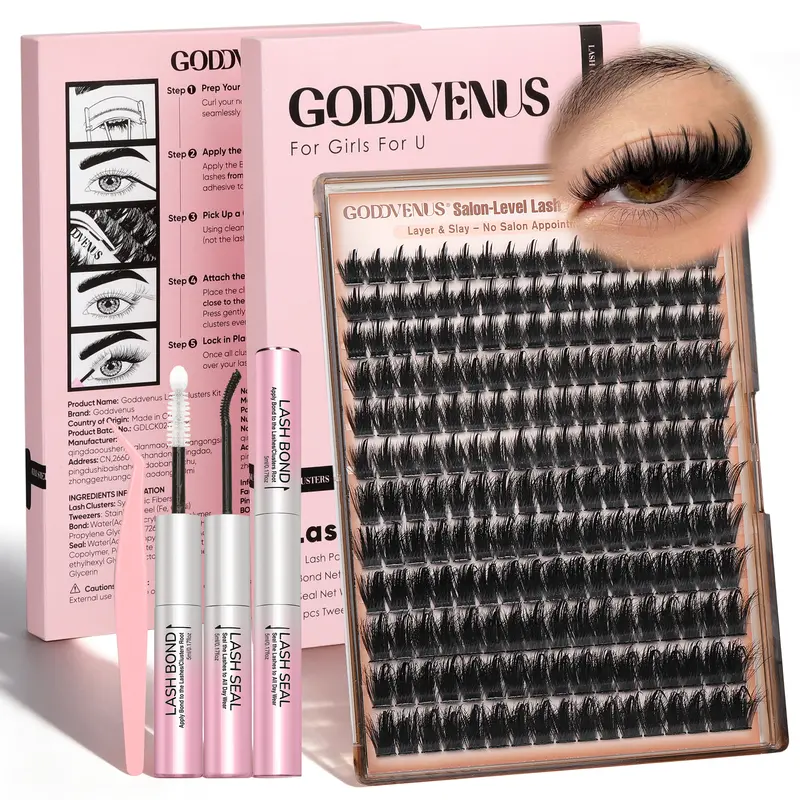 Goddvenus Spiky Slay Manga Lash Clusters With Spikes Pre-Spikes Wispy Cluster Eyelash Extensions Full-volume Anime Eyelashes Clusters Reusable Faux Mink Fairy Individual Lash Extension D Curve 12-18mm 204 Pieces - Cosmetic, Makeup