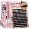 Goddvenus Spiky Slay Manga Lash Clusters With Spikes Pre-Spikes Wispy Cluster Eyelash Extensions Full-volume Anime Eyelashes Clusters Reusable Faux Mink Fairy Individual Lash Extension D Curve 12-18mm 204 Pieces - Cosmetic, Makeup