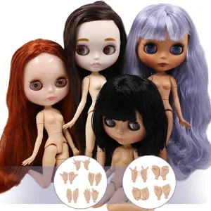 ICY DBS Blyth Doll Suitable for DIY Change 1/6 BJD Toy OB24 Ball Joint Body Anime Girl with Multiple Hair Colors and Hand Poses
