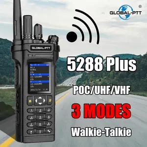 GLOBAL-PTT 5288-Plus Essential walkie-talkie for outdoor 256 Channels walkie-talkie UHF VHF Dual Band POC two way radios Durable