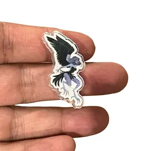 Thunderstruck character acrylic pin