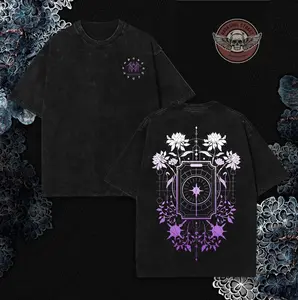 Sleep Token "Caramel" Purple Heavy Metal Shirt, Unisex Oversize Rock Band Washed Heavyweight Cotton T-shirt, Gift For Rock Music Lovers, Gothic Punk Emo Grunge Y2K Outfits