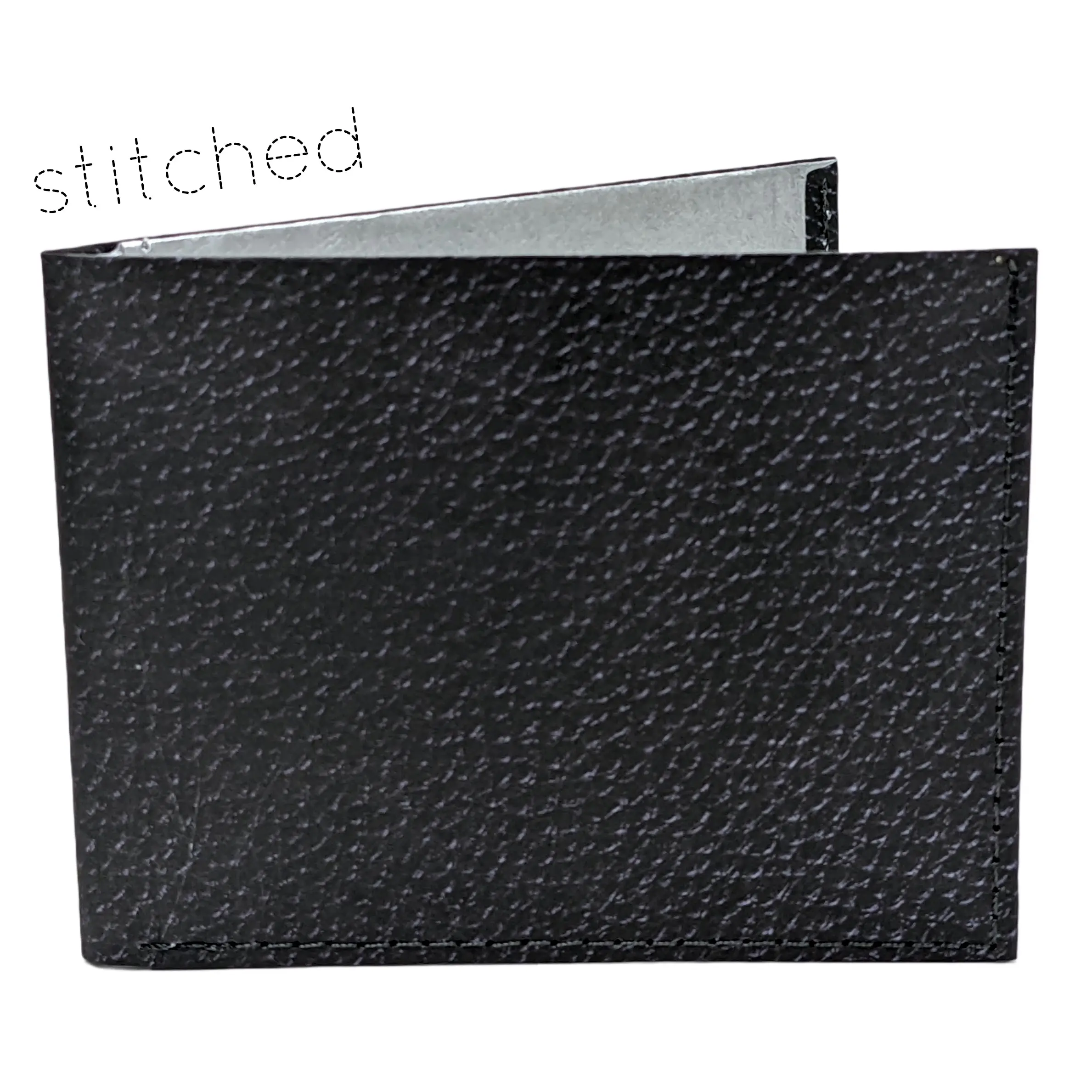 Black (faux) Leather Billfold Unisex Wallet Wallet Cards