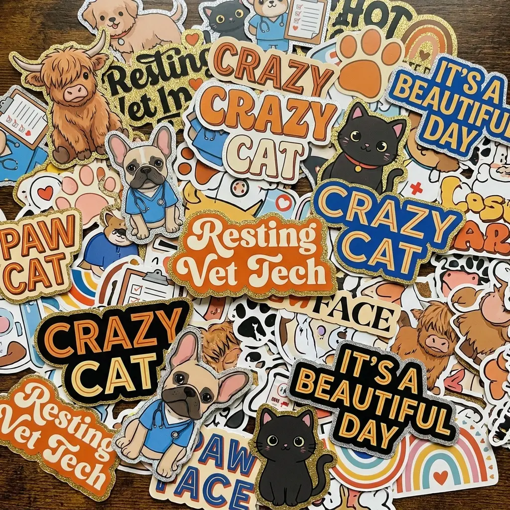 High-Quality Solid Acrylic Craft Sheets (80pcs, Smooth Finish) - Pet Animal Themed Decorative Collectibles for DIY Lovers' Easy-to-Customize Decorative Collectible Creation Projects