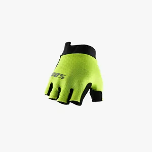 EXCEEDA Gel Short Finger Gloves Fluo Yellow EXCEEDA Gel Short Finger Gloves Fluo Yellow