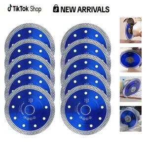 4.5 inch Super Thin Diamond Tile Blade, 10 Pcs Tile Cutting Blade, Diamond Blade for Angle Grinder Cutting Porcelain Tile Granite Marbles (Blue) Adjustable Angle Grinder Stand outdoorfun