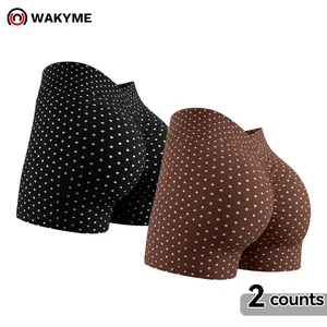 Women's Polka Dot High-Waist Butt-Lifting Yoga Shorts – Tummy Control Seamless Athletic Shorts for Gym, Workout & Summer Activewear