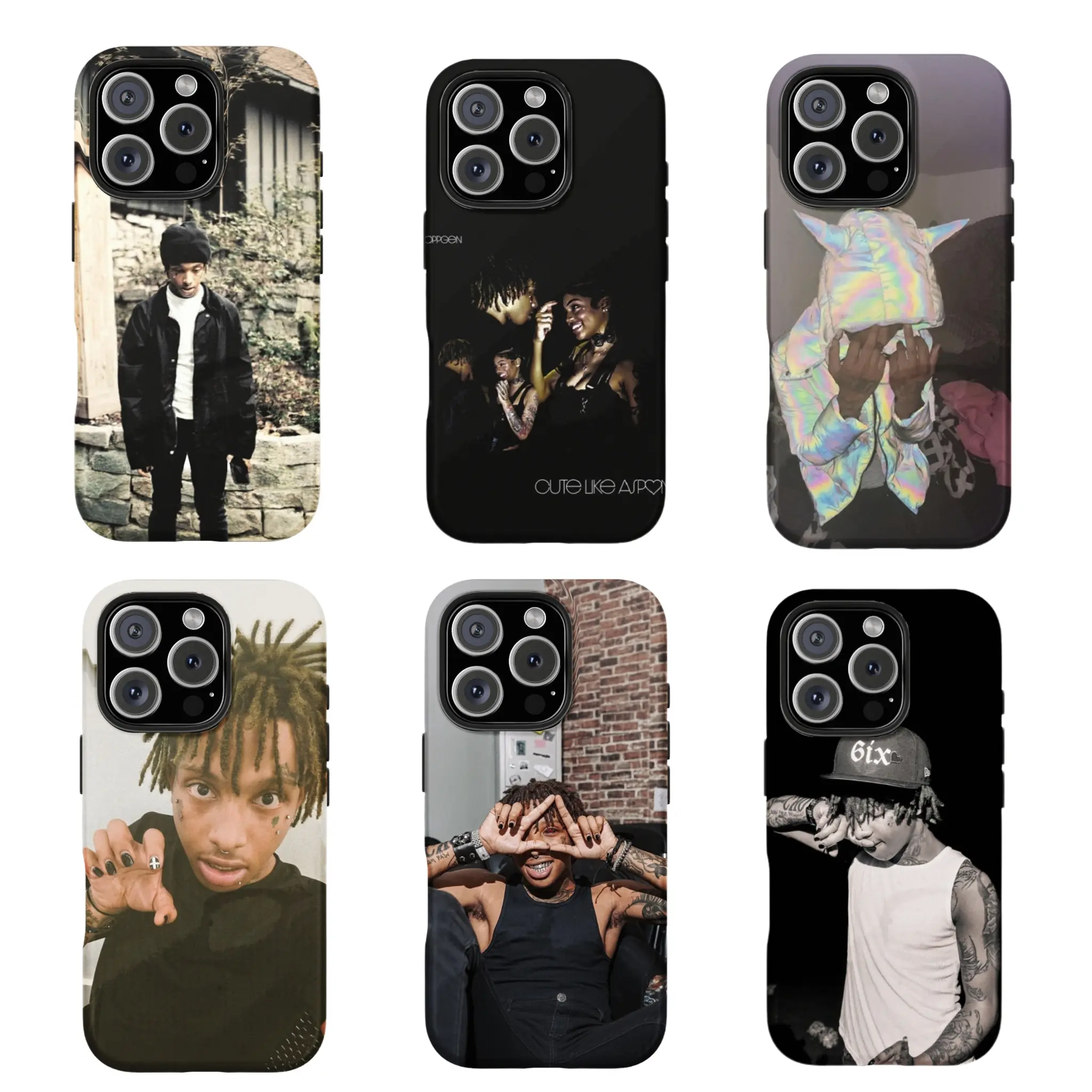 6 Styles Rapper Underground Aesthetic Phone Case For iPhone 17 16 15 14 13 12 11 XS and Samsung S25 S24 S23 S22 S21, Accessories, Smartphone, Cellphone, Custom, Wireless