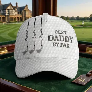 Personalized Best Dad By Par Cap Hat, Custom Classic Cap, Father's Day Gift, Dad Cap, Dad Gift, Best Dad By Par, Dad Birthday Gift