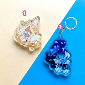 Pure Vanilla and Shadowmilk Cookie acrylic keychain