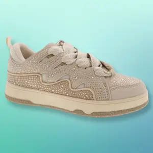 Rhinestone Women's Flat Sneaker for Winter/Fall - Walking and Sports Trainers - Runner