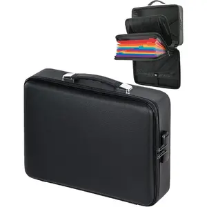 Fireproof Document Box - Hard-Shell Design  & Fireproof Document Safe with Lock, Fire Box Safe for Documents, Laptops,  Ex.16.5 x 12 x 5 inches, Black