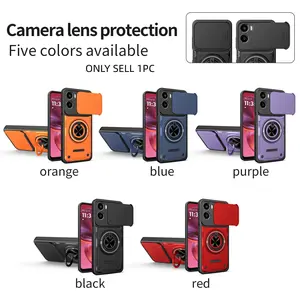 Motorola G05/moto G15/g15 Power/g06/g56/e15 Phone Case, Ring Stand, Push Pull Window, Lens Protection, Shockproof, Durable, Perfect Fit