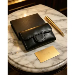 Slim Quilted Caviar Wallet, Multi-Card Slot Trifold Purse with Flap Closure, Compact Designer-Inspired Cardholder for Travel & Daily Carry