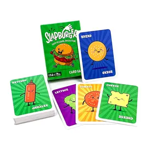 Slapburger Card Game, Fast-Paced Family Fun, Perfect for Birthdays, Classroom, Camping, Game Night, Friends' Parties, 2-6 Players, 15-Minute Games