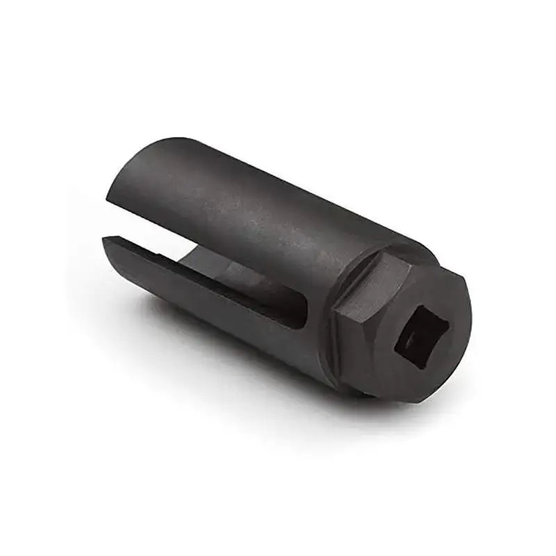 O2 Sensor Socket with Side Wiring Cutout, Multipurpose 3/8 Inch Drive X 7/8 Inch O2 Removal & Installation Offset Socket, Universal Vehicle O2 Removal