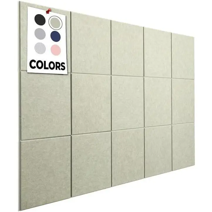 Corkboards for Wall, 59"x36" | 15 Pack | Cork Board Squares, Pin Up Board, Office Board for Wall, Big Bulletin Board, Cork Roll with Adhesive Backing (Sage Green)