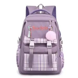 Backpack Rick & Morty Casual Backpack for Men and Women Travel Backpack Classic Backpack with Adjustable Shoulder Straps Style-9-Purple