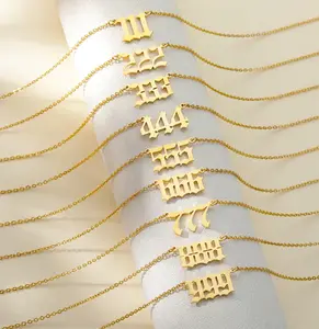 Angel Number Necklace - Elegant Design with Unique Angel Numbers for Personalization
