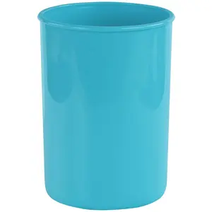 212 MAIN Turquoise Plastic Utensil Holder - Dishwasher-Safe Kitchen Storage Container, Durable Kitchenware for Outdoor Adventures
