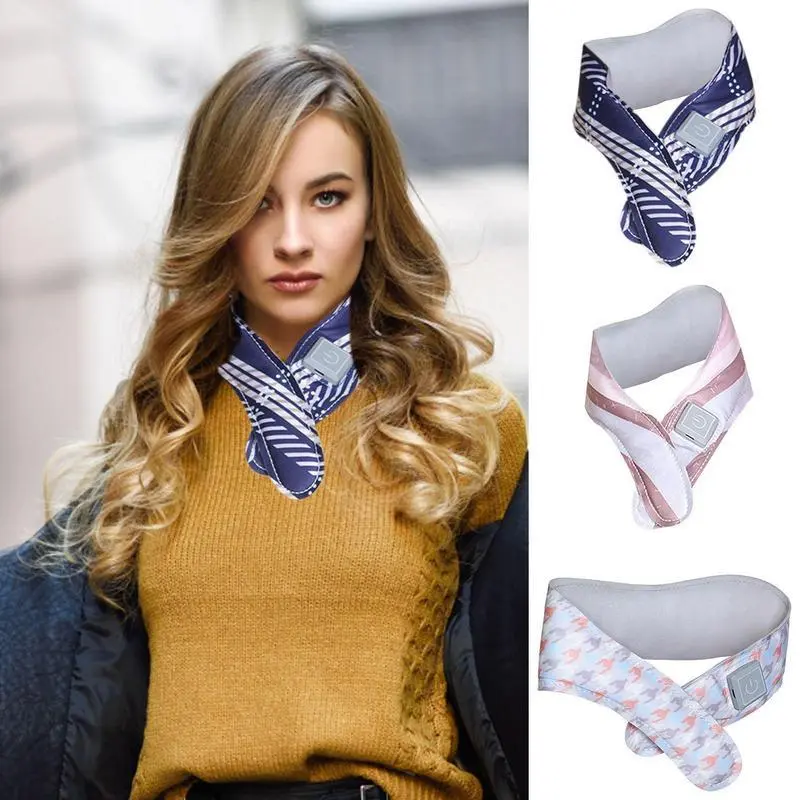 Electric Neck Warmer 1000mAh Breathable Warm Scarf Wrap For Outdoors Multifunctional Electric Graphene Heating Pad Rechargeable
