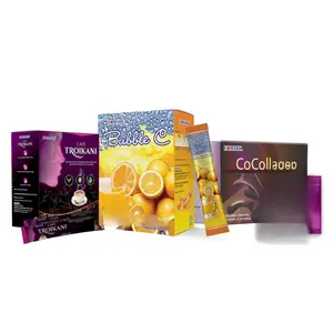EDMARK Bubble C Instant Orange Drink Troikani & CoCollagen Drink Bundle 3 Pack Natural Ingredients Variety Pack