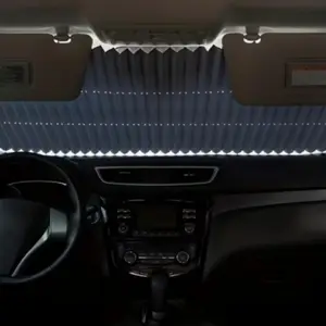 Easy Install Automatic Retractable Car Sunshade, UV Protection, Insulation, Thermal Insulation, Sticky Sunshade, 1pc