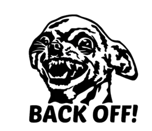 Chihuahua Dog Back Off Funny Car Auto Truck Vinyl Decal Sticker Home Wall Decor 5" Waterproof Weather Resistant Self Adhesive
