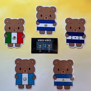 EXCLUSIVE Teddy Bear with flag Waterproof Sticker for tumblr, water bottles, laptop, notebooks, etc.