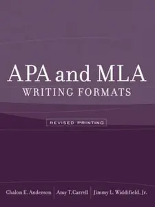 USED-APA and MLA Writing Formats by Anderson, Chalon E. (Paperback)