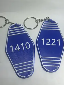 Heated Rivalries Hotel Room Key Tag 1410 or 1221 Dark Blue with White Text