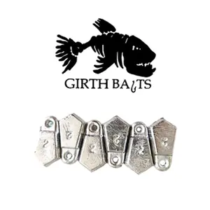 50 ct. 2 oz Flat Bank Sinkers For Fishing
