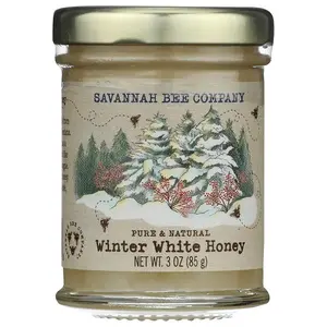 Winter White Honey by Savannah Bee - Creamy, Spreadable and delicious - Natural and Real Honey (3 oz)