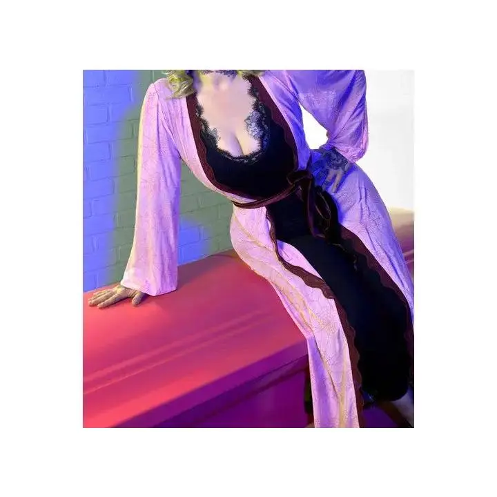 The Oblong Box Shop Winchester Mystery House X Spiderweb Women's Pink Duster/Robe