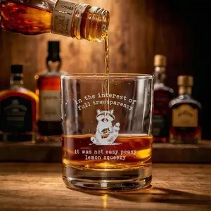 In-The-Insterest-Of ,for men, LUXURY whiskey glasses Stylish Engraved Drinkware ,Dishwasher Safe,High-Quality Glass,persinaluzed whiskey glass