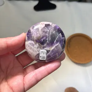 Dream Amethyst Palmstone (M13) - natural polished