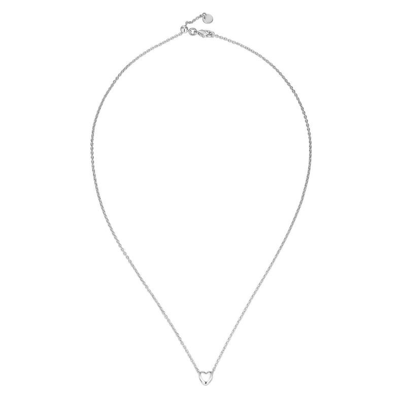 PAVOI 14K Gold Plated Cubic Zirconia Heart Necklace - Cute Dainty Love Pendant Necklaces for Women