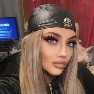 Skull Studded Bandana Du Do Doo Rag Cap Wrap Biker Leather Cool Stylish Motorcycle Biker Stylish Rivet Studded Cap Hat