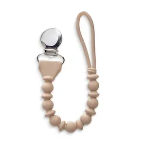 Silicone Pacifier Clip Strap Food Grade Teether Holder Durable Baby Soother Clip