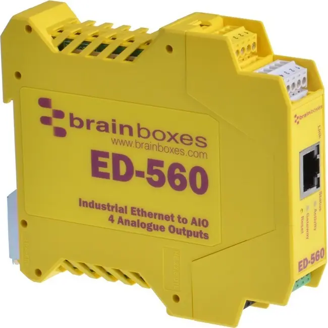 Brainboxes ED-560 Ethernet to 4 Analogue Outputs + RS485 Gateway