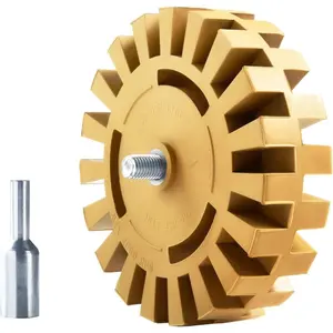 Decal Remover Eraser Wheel Rubber Eraser Wheel for Drill Removes Car Stripes Vinyl Tapes and Graphics Rubber Eraser Wheel Tool Kit for Cars, RV, Motorcycles Sticker Remover Tool