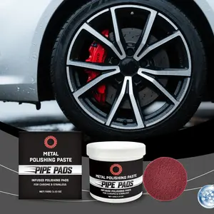 Metal Polishing Care Set, Polishing Paste, Oxidation Removal Scratch Prevention Easy Operation, Daily Metal Cleaning, Shine Maintenance