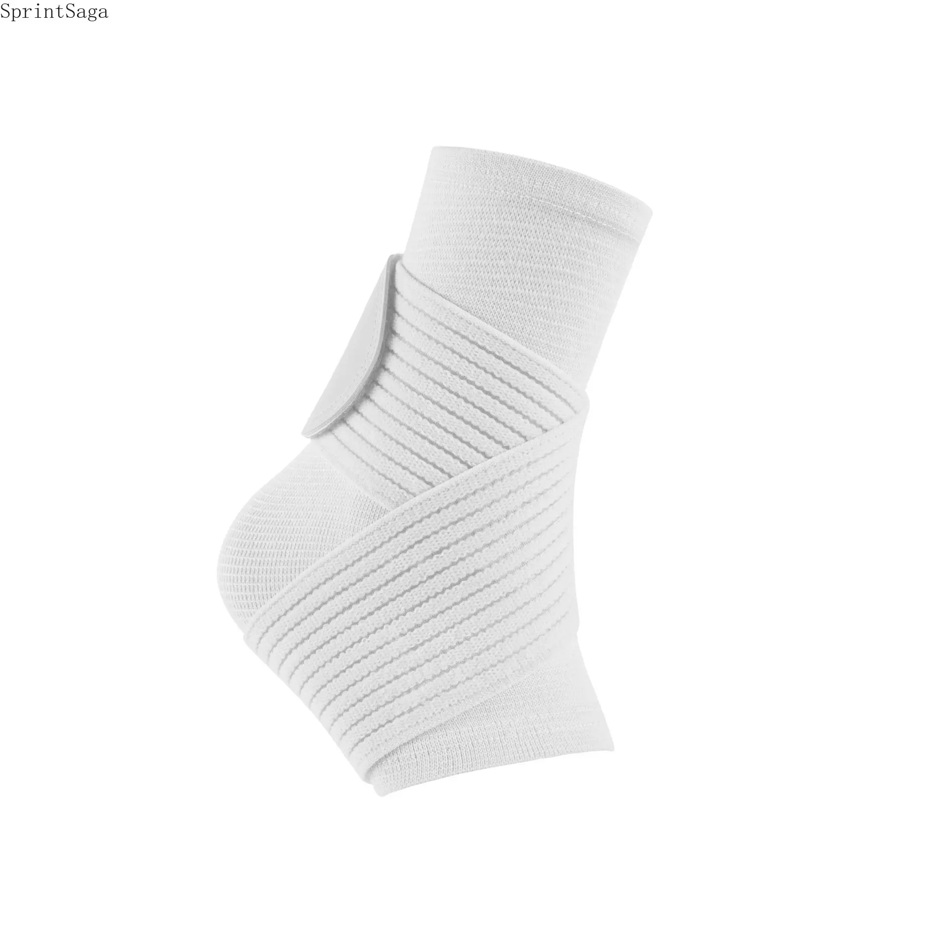 Adults' 2-Piece Knit Fabric Ankle Compression Sleeve, High Stretch Adjustable Ankle Wrap with Solid Support for Basketball, Badminton, Foot Supports (TikTok Shop Back to School), Sports