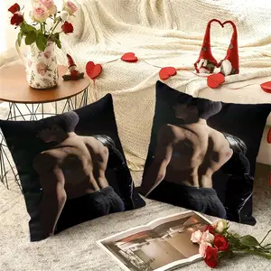 2PC, Caleb inspired pillow cover, 18 inches * 18 inches, double-sided printing, Christmas decoration, sofa waist pillowcase, pillowcase does not contain pillow core. suitable for gift giving